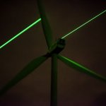 The Windlicht  projects transformes the landscape and puts the wind energy in a different perspective. Photo: Courtesy of the artist.