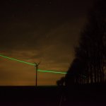 The Windlicht  projects transformes the landscape and puts the wind energy in a different perspective. Photo: Courtesy of the artist.